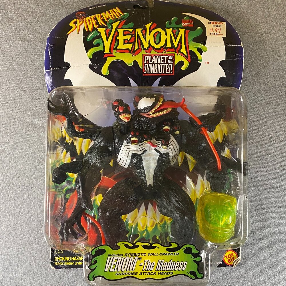 1996 ToyBiz Marvel Planet of the Symbiotes Venom The Madness Figure